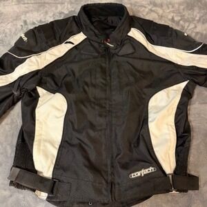 Cortech Tour Master GX Sport Series 2 Motorcycle Jacket Mens XXL Black White